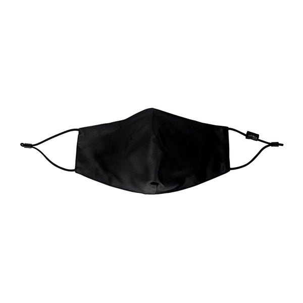 Black — Plush Silk Face Mask