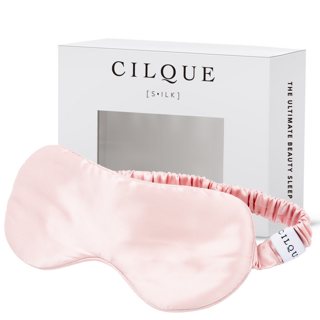 100% Silk Eye Mask, Blush