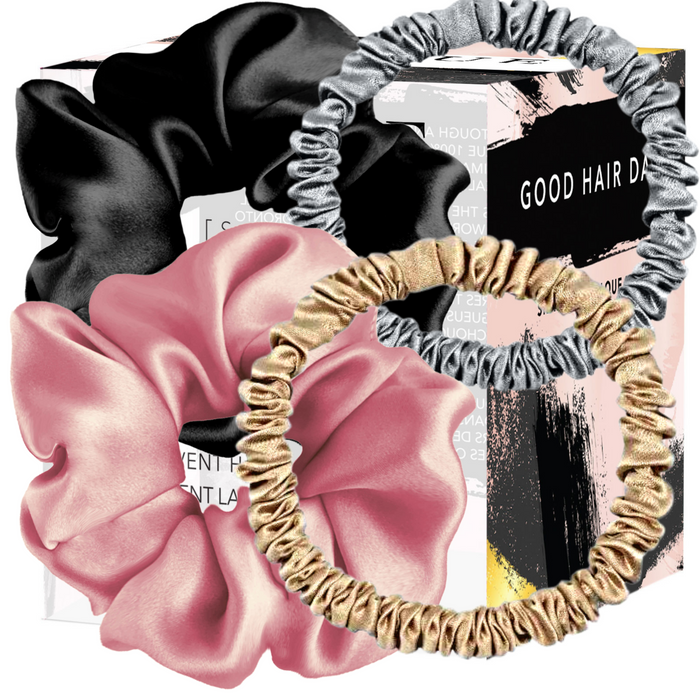 4 Pack - Mixed Scrunchies