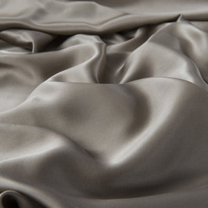 Grey - Lustrous Silk Pillowcase - King